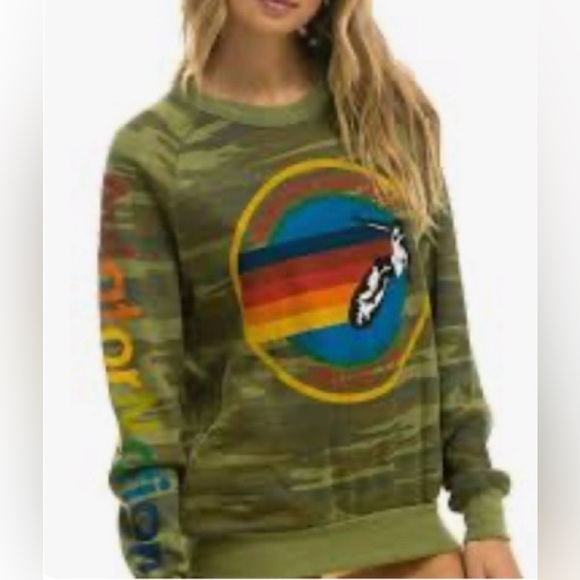 Aviator Nation Green Camo Sweatshirt
Size small - Picture 3 of 3